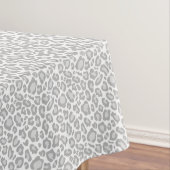Grauer Leopard-Druck Tischdecke (Beispiel)