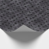 Grauer Leopard Geschenkpapier (Ecke)