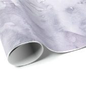 Grauer lila nebelhafter HintergrundWatercolor Geschenkpapier (Rolleneckpunkt)