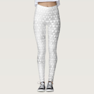 Grauer Marmor Karrer Dreiecke Leggings