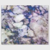 Grauer Marmor mit blauem Glitzer Geschenkpapier (Flach)