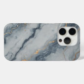 Grauer Marmor mit goldenen Fesseln Case-Mate iPhone Hülle (Rückseite (Horizontal))