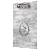 Grauer Marmor mit Laura-Kreiderahmen Klemmbrett (Links)