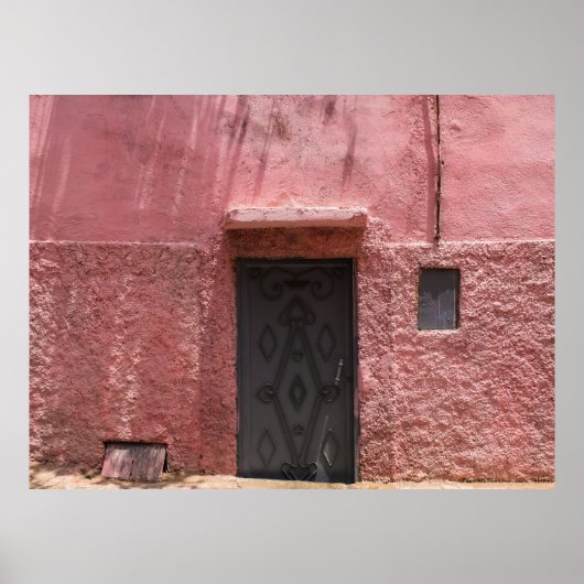 GRAUER METAL TÜR RAHMEN POSTER (Vorne)