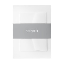 Grauer minimalistischer benutzerdefinierter Name