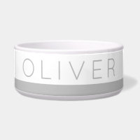 Grauer Minimalistischer Streifen Individuelle Name