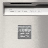 Grauer moderner bohemianischer Magnet zum Speicher (In Situ (Geschirrspüler))