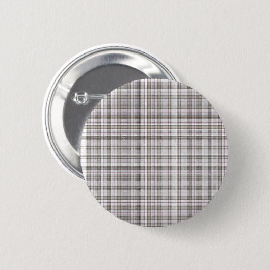 Grauer Modetartan Button (Vorne & Hinten)