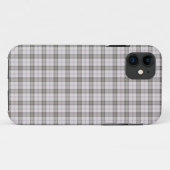Grauer Modetartan Case-Mate iPhone Hülle (Rückseite (Horizontal))