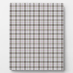 Grauer Modetartan Fotoplatte