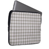 Grauer Modetartan Laptopschutzhülle (Vorne Rechts)