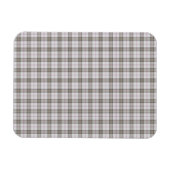 Grauer Modetartan Magnet (Horizontal)