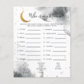 Grauer Mond, der mein Mama Baby Duschspiel ist (Vorderseite)