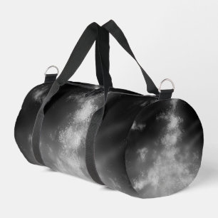 Grauer Monochrome Night Sky Duffle Bag
