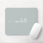 Grauer Name für ein gespendetes Monogramm Mousepad (Mit Mouse)