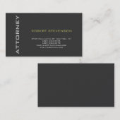 Grauer Niedlicher Schlichter Rechtsanwalt mit Juri Visitenkarte (Vorne/Hinten)