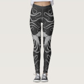 Grauer Oktopus auf Ihrer Farbe - Leggings (Vorderseite)