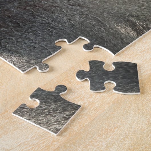 Grauer Pavian, der Sie mit seinem Mund offen Puzzle (Seite)