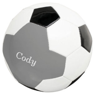 Grauer Personalisierter Fußballball Fußball