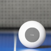 Grauer personalisierter Ping Pong Ball Tischtennisball (Netto)