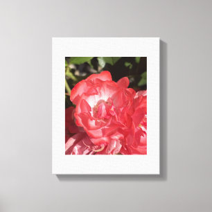 grauer Piink-Blumenprint für einen Tag Leinwanddruck