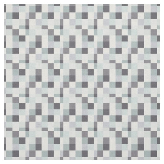 Grauer Pixelated Muster| Gamer Stoff (Muster)