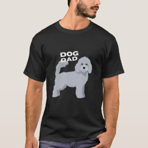 Grauer Pudel-Hund-Vater Mann T-Shirt