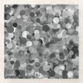 Grauer Punkt-Glas-Untersetzer Glasuntersetzer