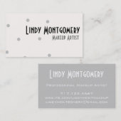 Grauer Punkt-personalisierte Geschäfts-Karten Visitenkarte (Vorne/Hinten)