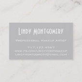 Grauer Punkt-personalisierte Geschäfts-Karten Visitenkarte (Rückseite)