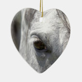 Grauer QuarterhorseStallion Keramikornament (Rechts)