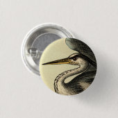 Grauer Reiher Button (Vorne & Hinten)