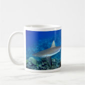 Grauer Riff-Haifisch Kaffeetasse (Links)