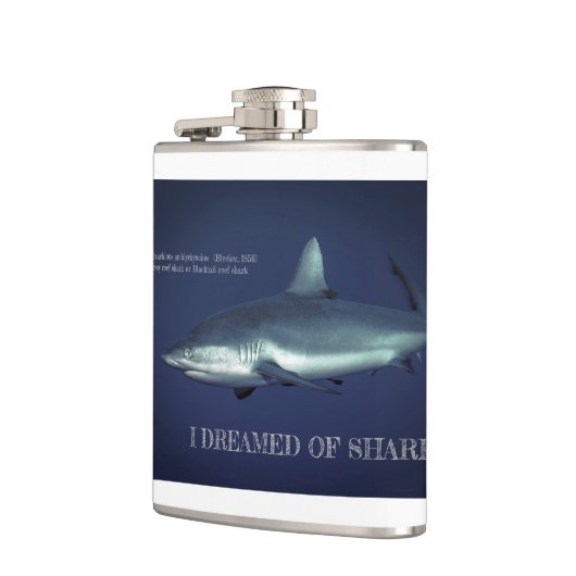 Grauer Riffhai in Jap Mikronesia Riesenkaffee Tass Flachmann (Links)