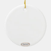 Grauer Ritter Familienwappen Name Keramik Ornament (Hinten)