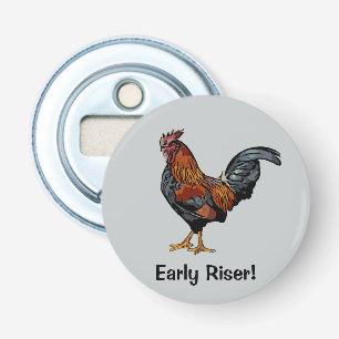 Grauer Rooster Flaschenöffner