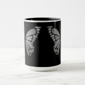 Grauer Schmetterling Tasse (Zentrum)