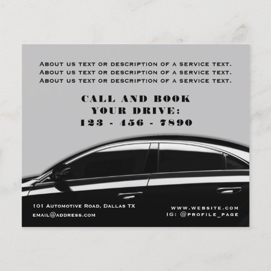 Grauer schwarzer Flyer (Hinten)