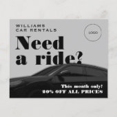 Grauer schwarzer Flyer (Vorne)