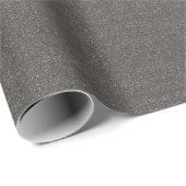 Grauer/schwarzer Imitat-Glitzer Geschenkpapier (Rolleneckpunkt)