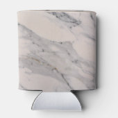 Grauer, schwarzer Marmor essen Drink und fühlen Si Dosenkühler (Rückseite)