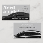 Grauer schwarzer Ton beruflich Visitenkarte (Vorne/Hinten)