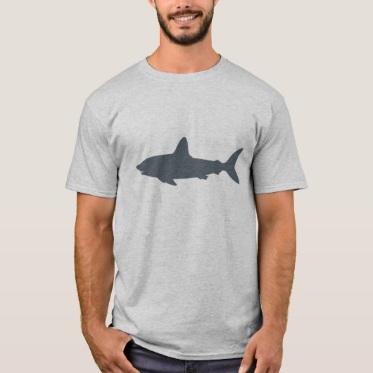 Grauer Schwimmhai T-Shirt (Vorderseite)