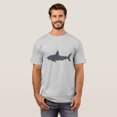 Grauer Schwimmhai T-Shirt (Vorne ganz)