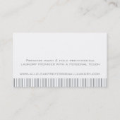 Grauer Schwingenumbau/-Visitenkarte des Visitenkarte (Rückseite)