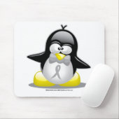 Grauer/silberner Band-Pinguin Mousepad (Mit Mouse)