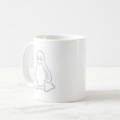 Grauer Smoking Kaffeetasse (Vorderseite Links)