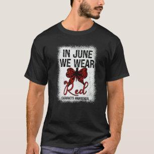 Grauer Star Bewusstsein Im Juni Tragen Wir Roten S T-Shirt