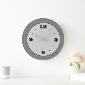 Grauer Steineffekt mit Black> schlichten Uhren (Zuhause)