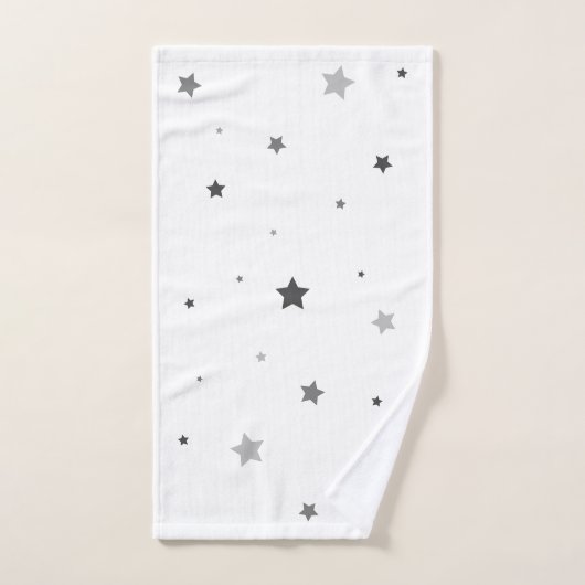 Grauer Stern-Entwurf Badhandtuch Set (Handtuch)